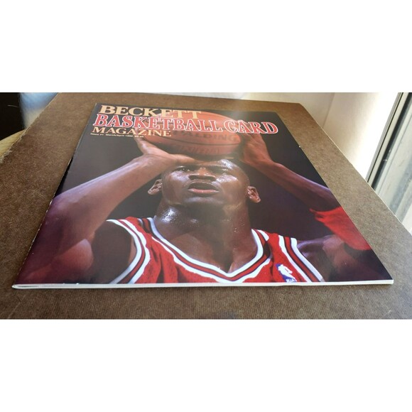 VTG 1990 Beckett MICHAEL JORDAN Basketball Card Magazine Premier Issue #1 SHARP! - Picture 6 of 14